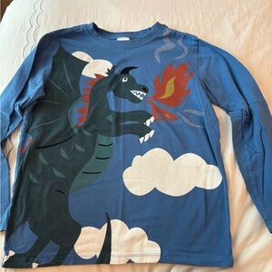 Kid's Hanna Andersson Long Sleeve Dragon Print Shirt